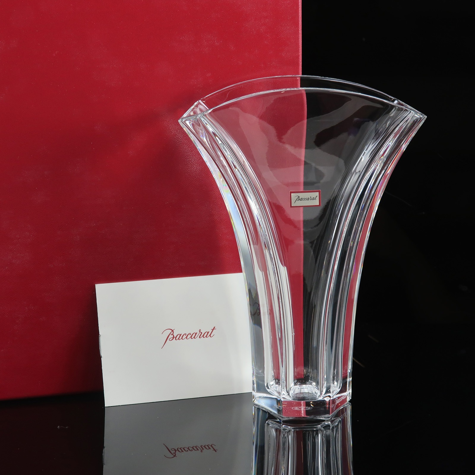 バカラ Baccarat ギンコ ベースS 花瓶 クリスタル【中古】Aランク|質にしきの【ブランド販売・買取】
