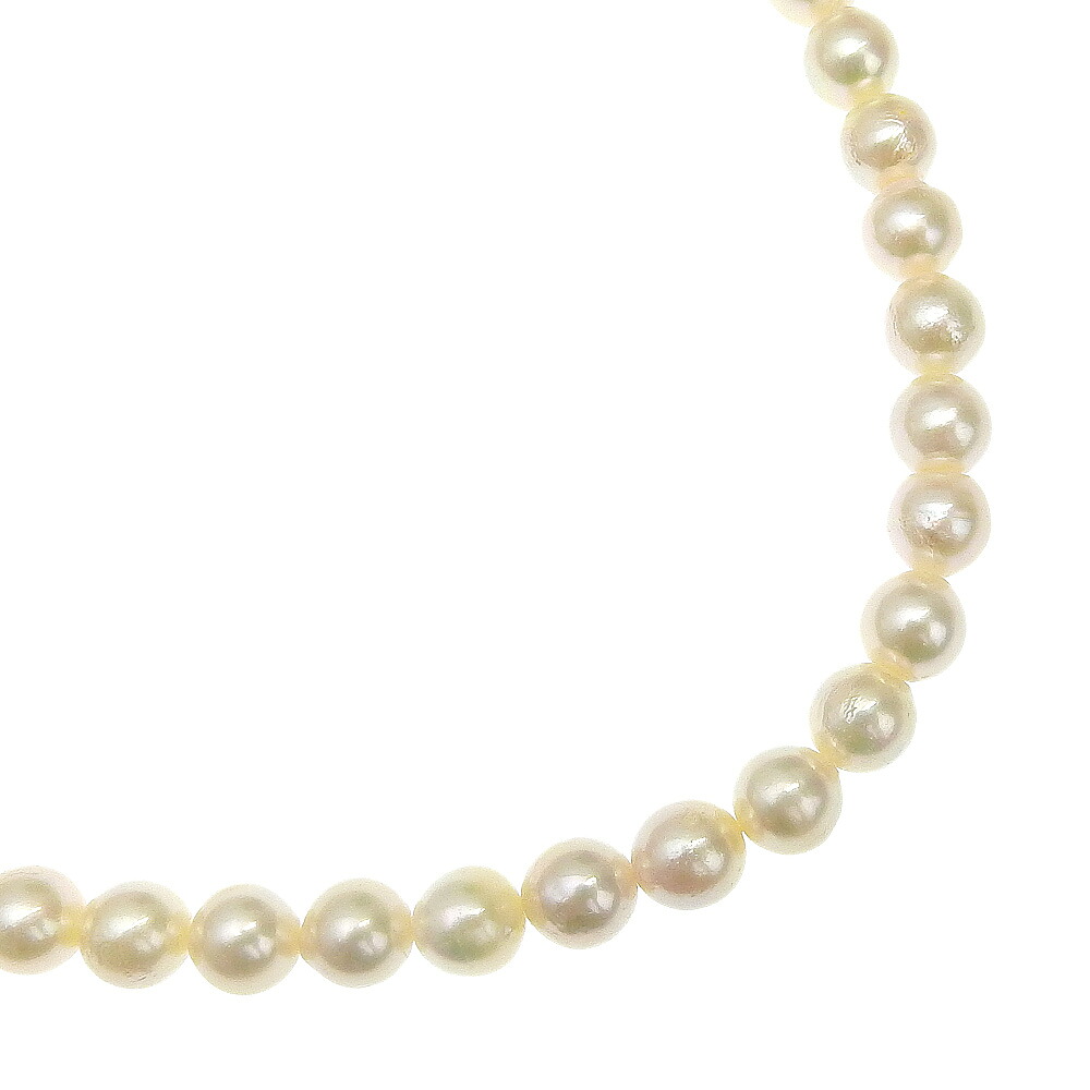 真珠 ネックレス6.5～6.9ｍｍ シルバー×パール 約29.2g Pearl レディース【中古】A-ランク 16,872円