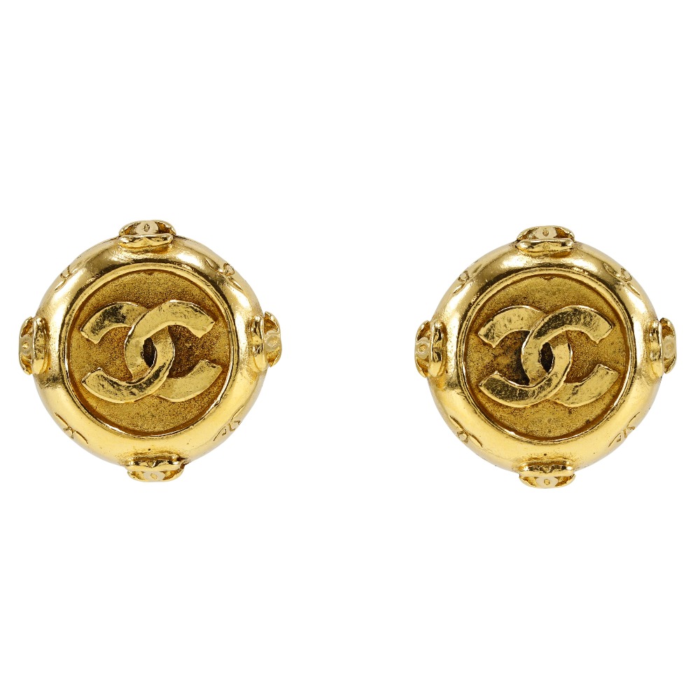 シャネル CHANEL ココマーク イヤリング ヴィンテージ 金メッキ フランス製 約20.7g COCO Mark レディース【中古】|質にしきの【ブランド販売・買取】