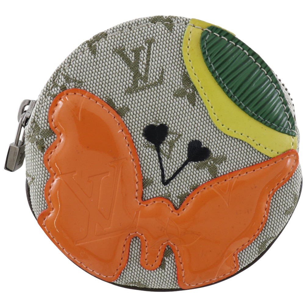 ルイ・ヴィトン LOUIS VUITTON コントドゥフェ・ポルトモネ・ロン コインケース M92271 モノグラムミニキャンバス フランス製 2002年 カーキ MI0062 ファスナー Comte Duf・・ Porto Monnaie Long レディース【中古】A-ランク