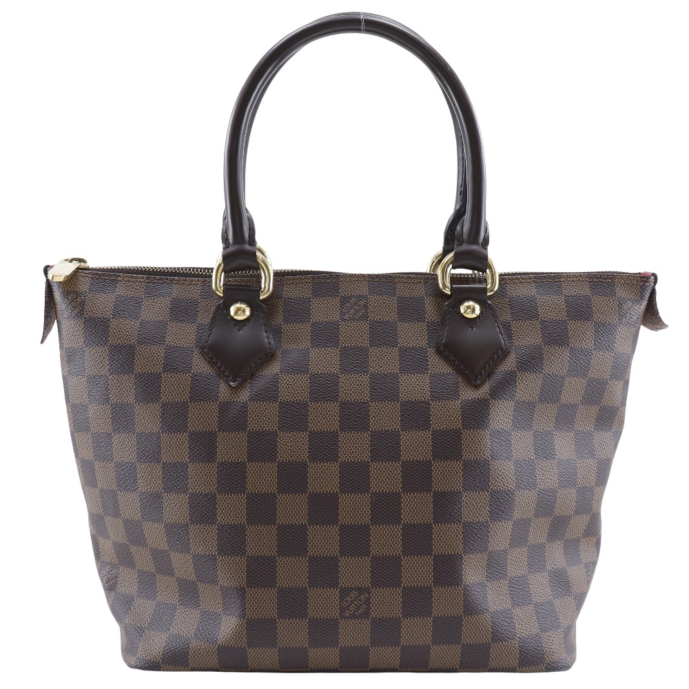 ルイ・ヴィトン LOUIS VUITTON サレヤPM トートバッグ N51183 ダミエキャンバス フランス製 2007年 茶 VI4047 肩掛け 手提げ A5 ファスナー Saleya PM レディース【中古】A-ランク｜質にしきの【ブランド販売・買取】 138,000円