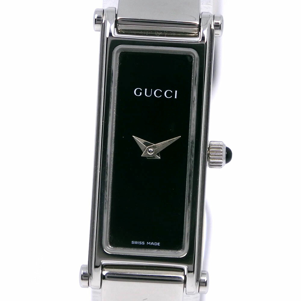 グッチ Gucci 120 トルナヴォーニクォーツブラック文字腕時計 GUCCI グッチ トルナヴォーニ 120 4Pダイヤ シルバー×ブラック
