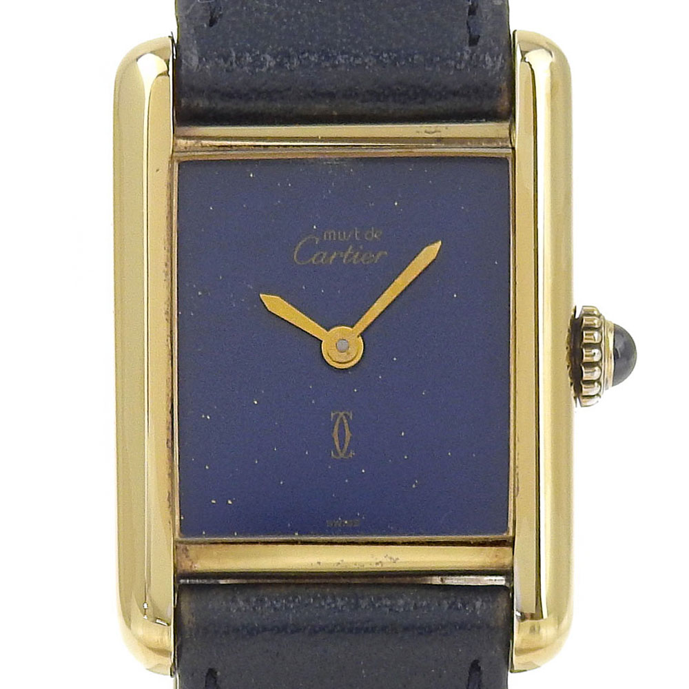 楽天市場】Cartier□ マストタンク 手巻き SV925 マホガニー文字