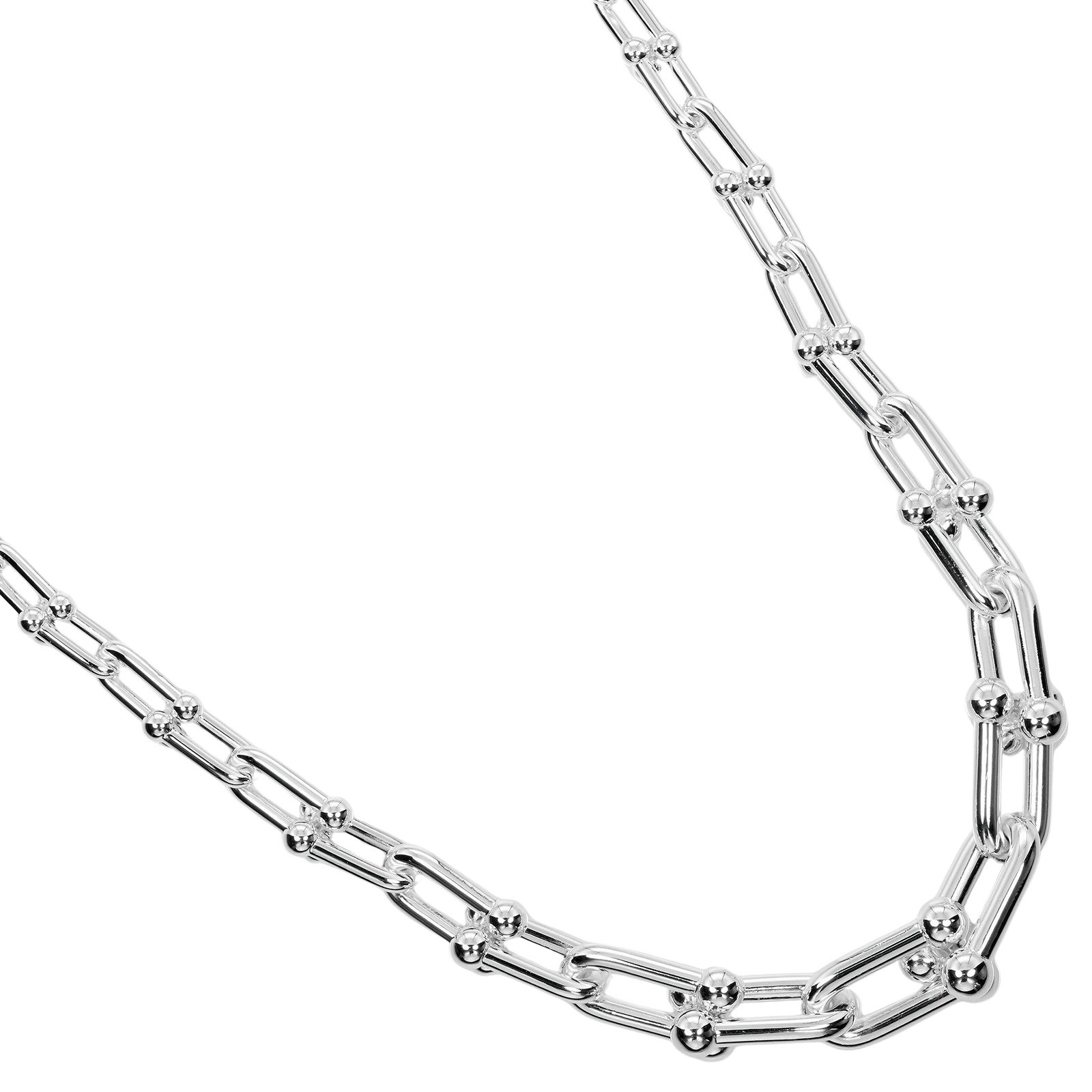 楽天市場】ネックレス10.0～12.5mm K18ホワイトゴールド×ブラック  