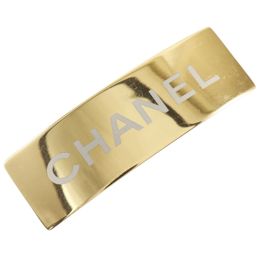 シャネル CHANEL ロゴ バレッタ 金メッキ フランス製 logo レディース【中古】 45,370円