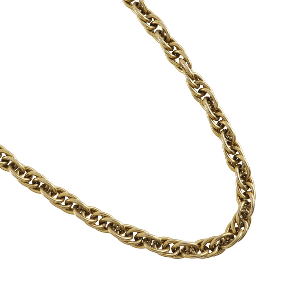 シャネル CHANEL ロングチェーン ネックレス ヴィンテージ 金メッキ フランス製 1982年 約90.2g Long chain レディース【中古】｜質にしきの【ブランド販売・買取】