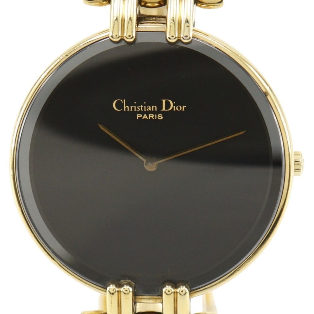 クリスチャンディオール Dior バキラ 腕時計 47 154-2 金メッキ クオーツ アナログ表示 黒文字盤 Bakira メンズ【中古】｜質にしきの【ブランド販売・買取】