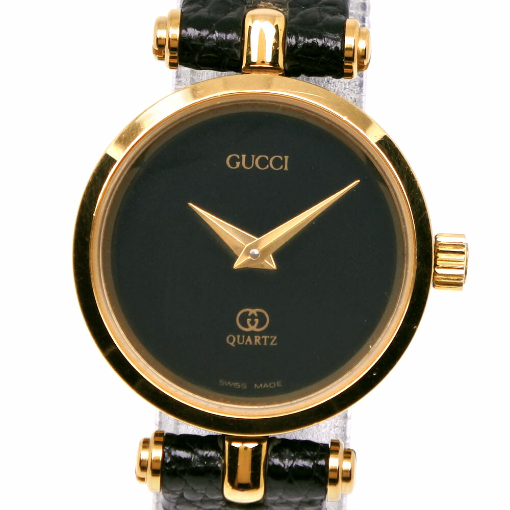 楽天市場】グッチ GUCCI シェリーライン ブラック クォーツ GF