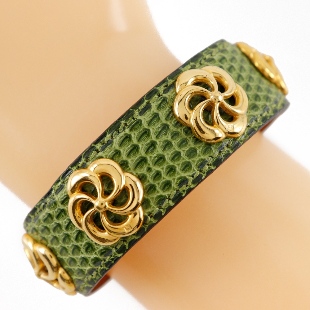 楽天市場】エルメス クロスモチーフ バングル ゴールド グレー メッキ