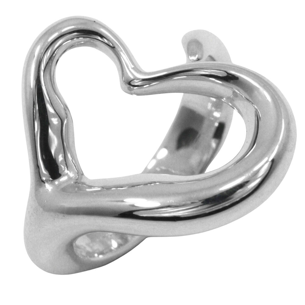 ティファニー TIFFANY&Co. オープンハート 9号 リング・指輪 エルサ・ペレッティ シルバー925 ハート 約5.6g Open heart レディース【中古】Aランク 10,360円