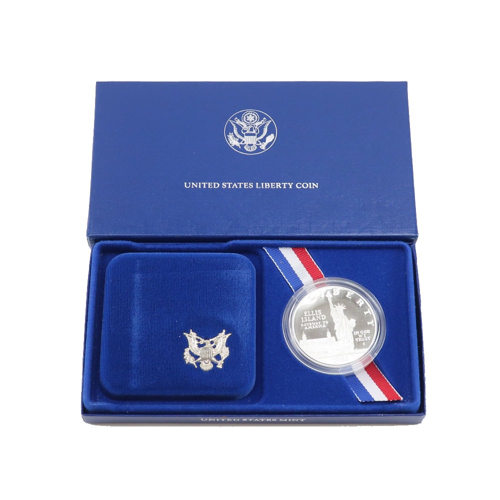 united states liberty coin 1986year 貨幣 アメリカ 自由の女神 プルーフ銀貨 1ドル 100周年記念 シルバー  united states liberty coin 1986year 【未使用】Sランク
