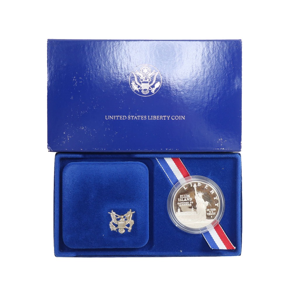 【スーパーセール10％OFF対象】united states liberty coin 1986year 貨幣 アメリカ 自由の女神 プルーフ銀貨 1ドル 100周年記念 シルバー  united states liberty coin 1986year 【中古】Aランク