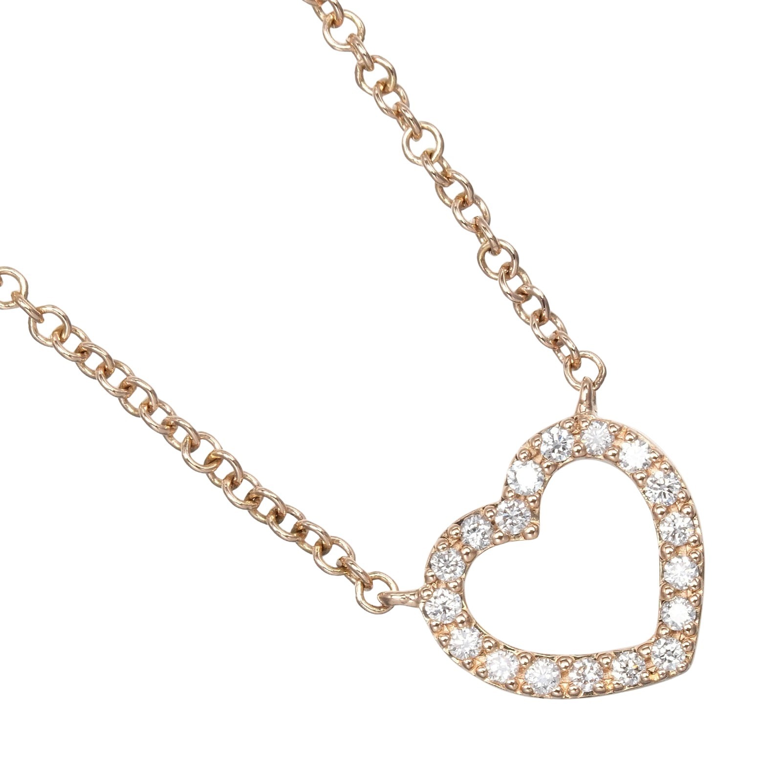★8月値上★ティファニー　メトロクロス　ダイヤ11P・K18WG 楽天市場】Tiffany＆CO. ティファニー メトロハートネックレス