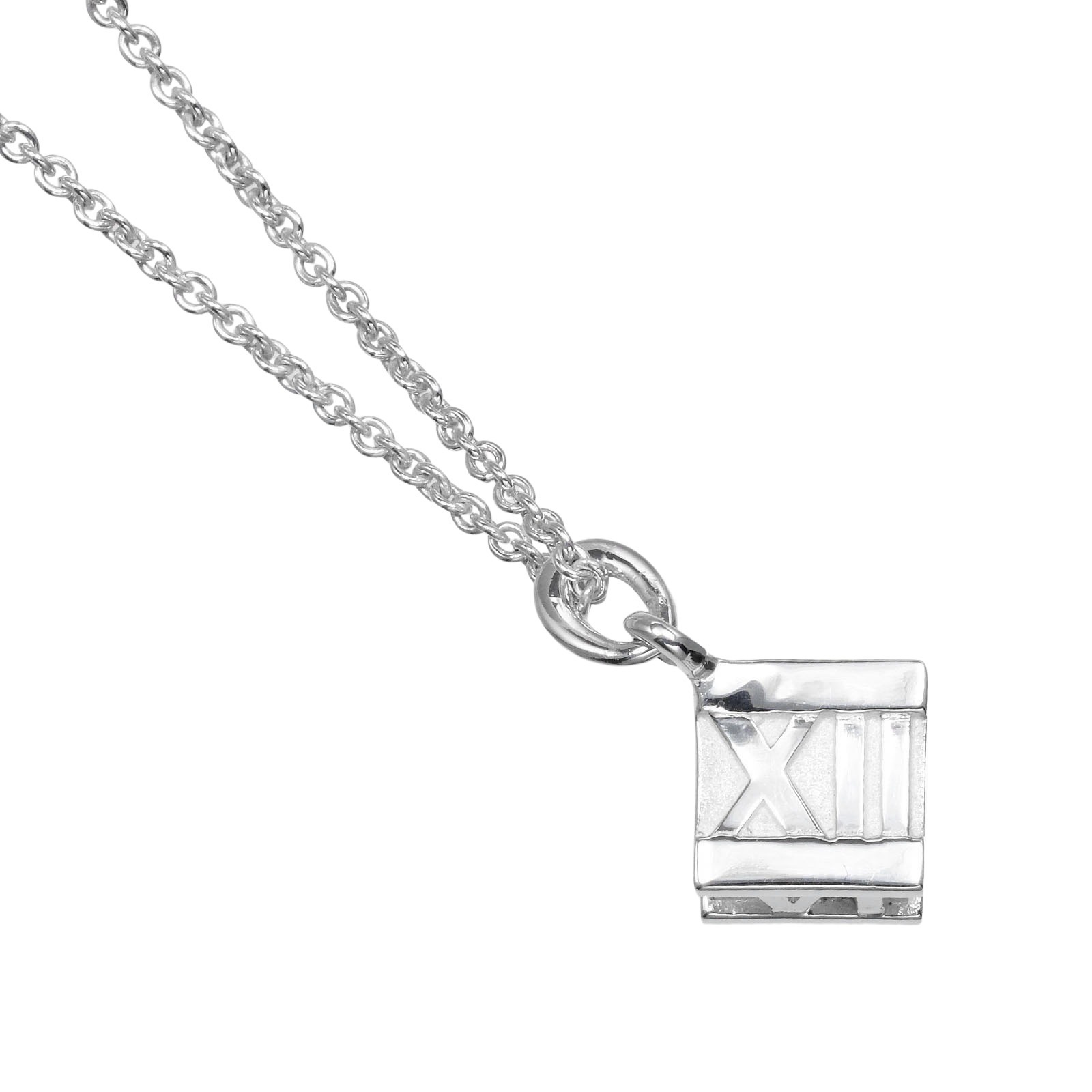 【極美品】ティファニー　アトラスキューブネックレス　925 TIFFANY&Co. ティファニー ネックレス アトラス キューブ