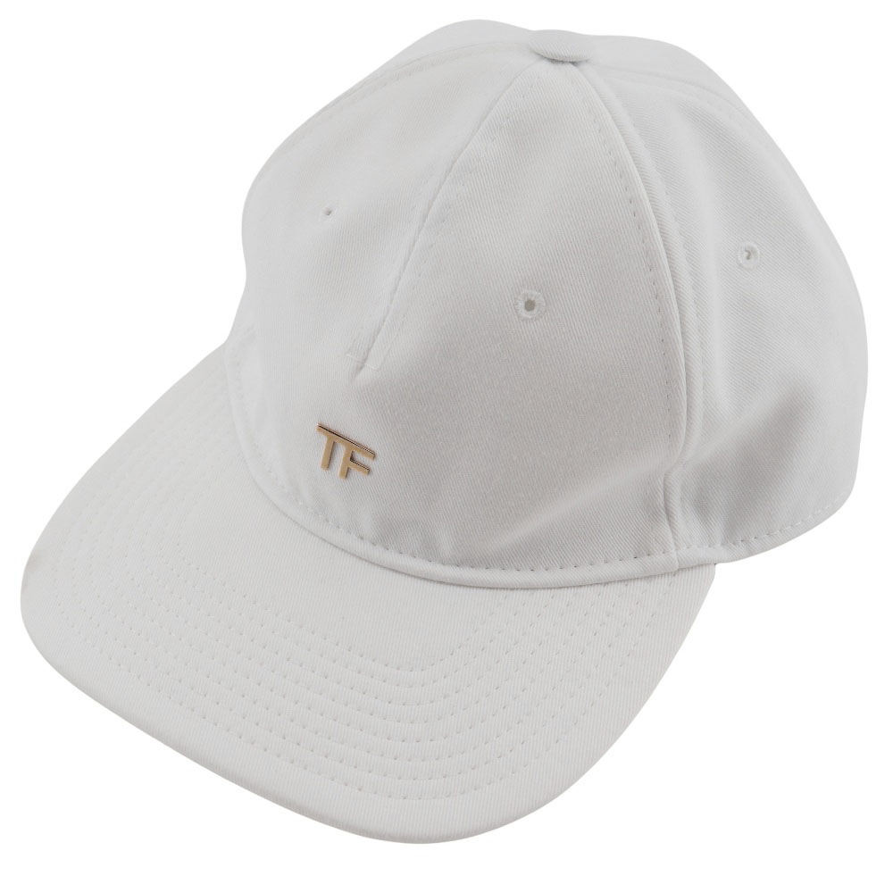 トム・フォード TOM FORD TFロゴ キャップ ベースボールキャップ WH002T TCN008 コットン イタリア製 白 TF logo メンズ【中古】｜質にしきの【ブランド販売・買取】 29,850円