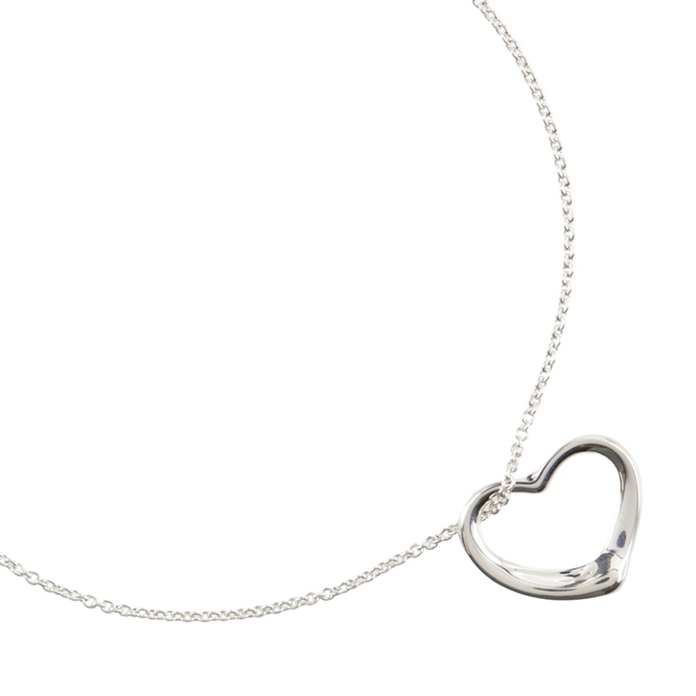 ティファニー TIFFANY&Co. オープンハート ネックレス エルサ・ペレッティ シルバー925 ハート 約5.7g Open heart レディース【中古】A-ランク 11,396円