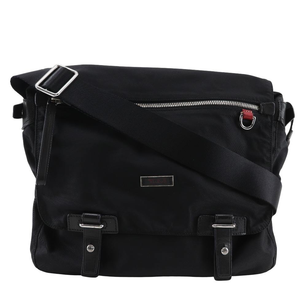 美品TUMI 黒 レザー メッセンジャーバッグ 6854D Sundance s162325400-1.jpg