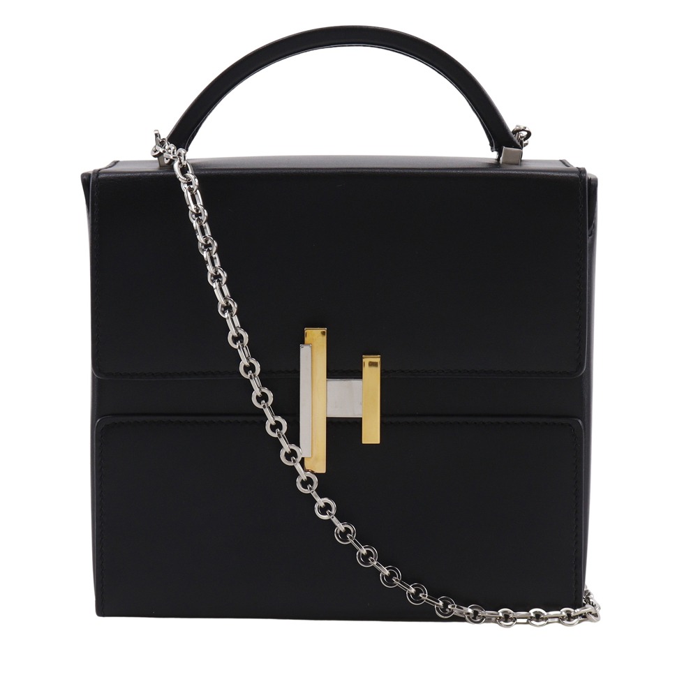 エルメス HERMES シネティック ショルダーバッグ 2WAY レザー フランス製 2017年 黒 A 肩掛け 手提げ 2way ターンロック cinematic レディース【中古】A-ランク｜質にしきの【ブランド販売・買取】