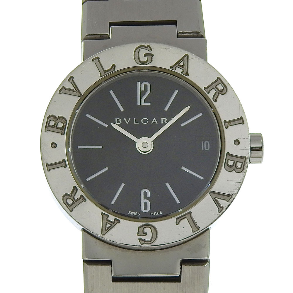 ブルガリ BVLGARI Bzero1 腕時計 ビーゼロワン BB23SS ステンレススチール クオーツ アナログ表示 ブラック文字盤 Bzero1 レディース【中古】