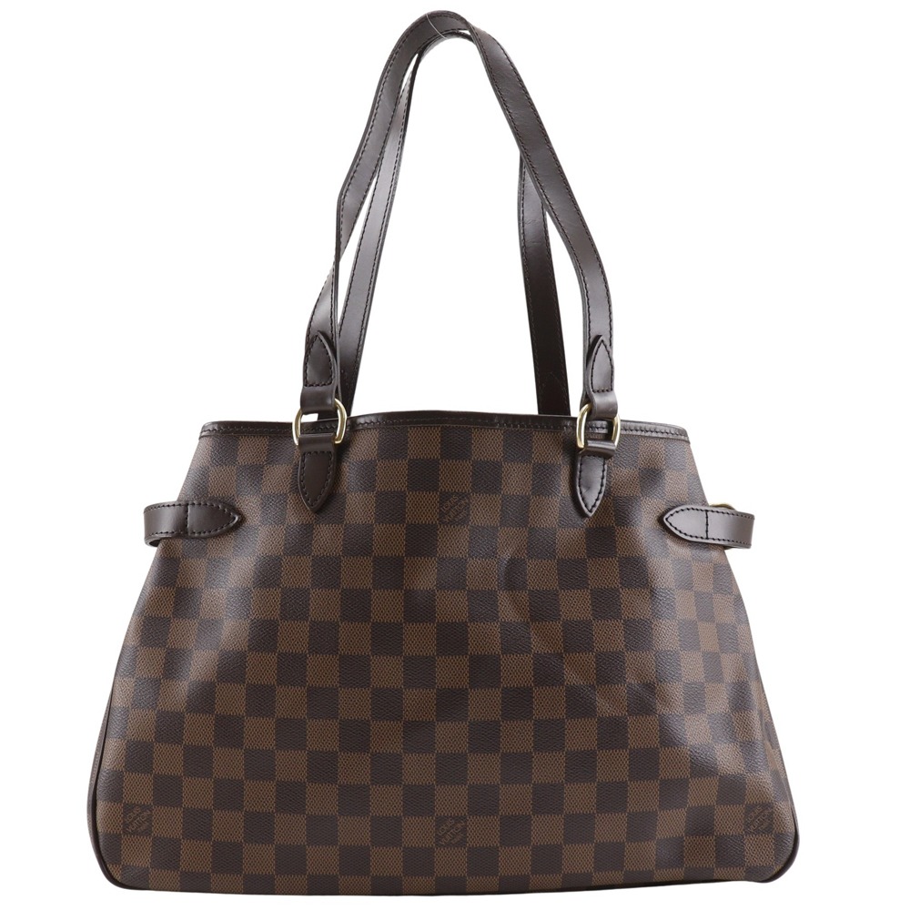 ルイ・ヴィトン LOUIS VUITTON バティニョール・オリゾンタル トートバッグ スペシャルオーダー N48179 ダミエキャンバス フランス製 2010年 茶 DU0120 肩掛け 手提げ A5 オープン Batignolles Horizontal レディース【中古】