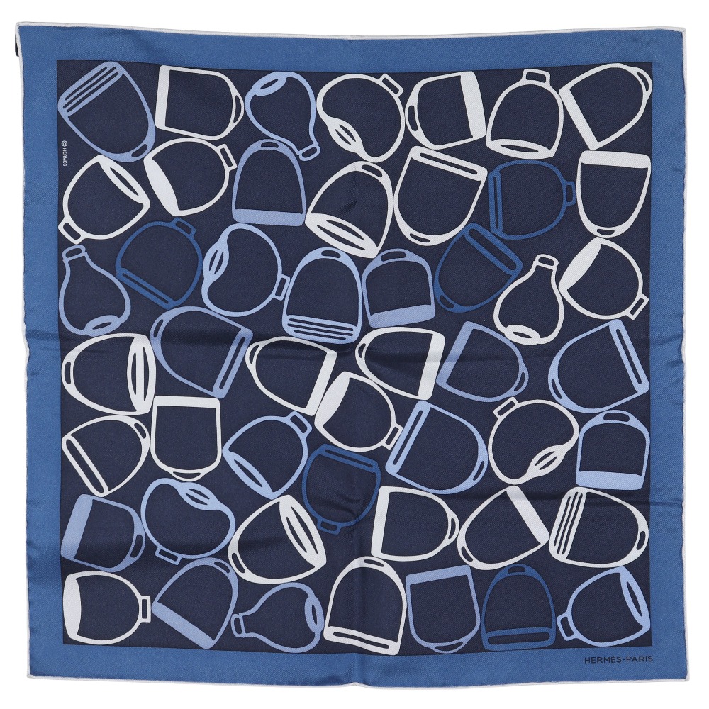 楽天市場】HERMES エルメス ポケットチーフ ジャガードH柄シルク