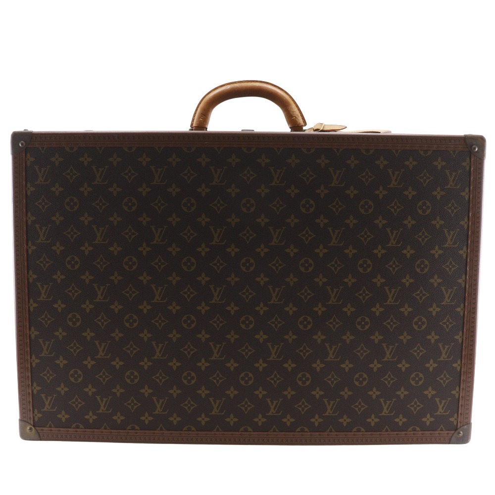 ルイ・ヴィトン LOUIS VUITTON アルゼール65 トランク M21227 モノグラムキャンバス 茶 手提げ A4 パチン錠 Alzer 65 ユニセックス【中古】