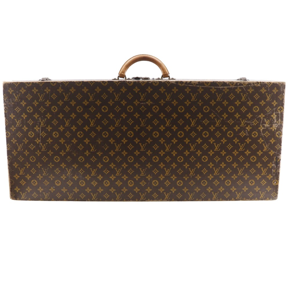 ルイ・ヴィトン LOUIS VUITTON アンティーク トランク モノグラムキャンバス 茶 手提げ A4 パチン錠 antique ユニセックス【中古】B-ランク