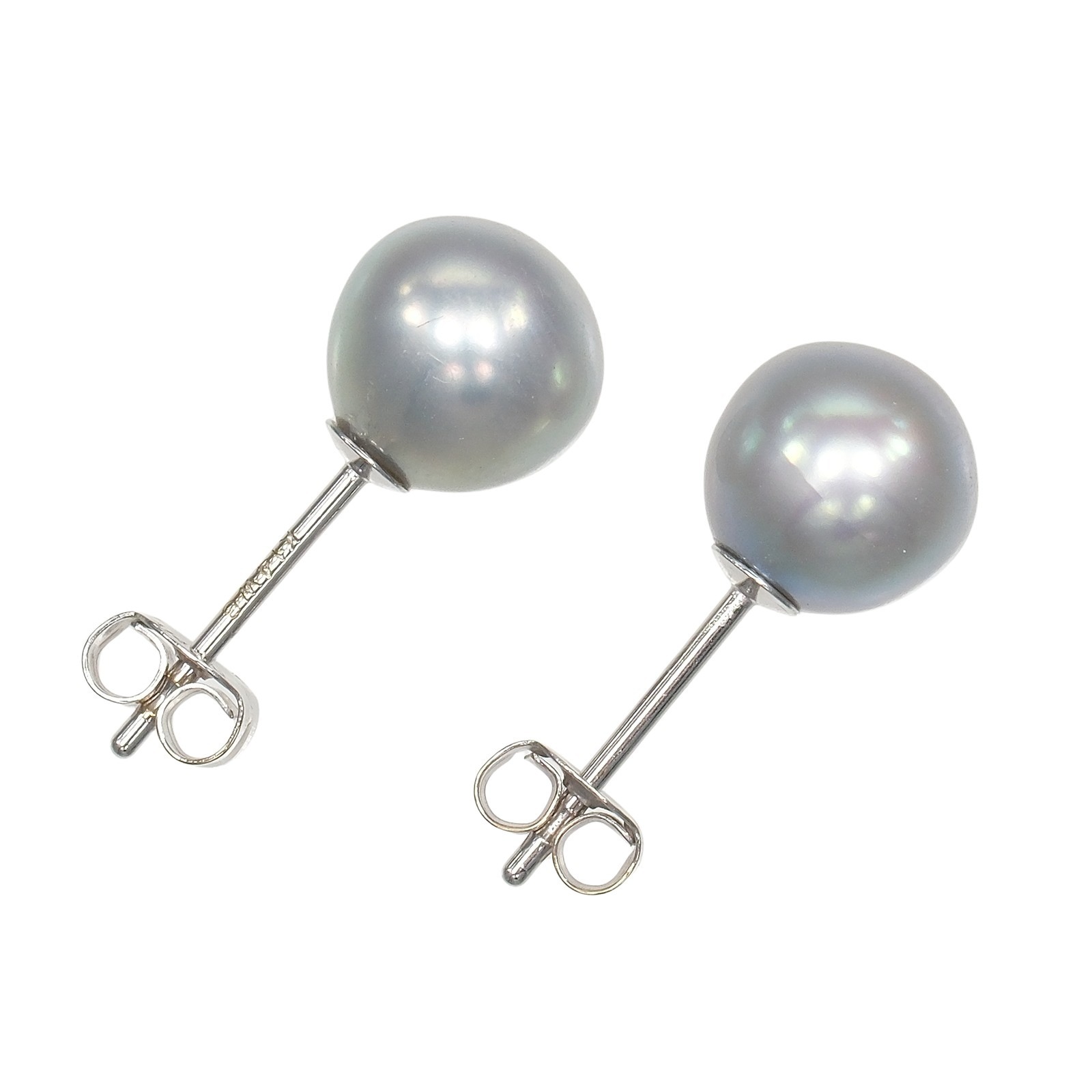 真珠 ピアス K14WGホワイトゴールド パール 約1.4g【中古】Aランク|質にしきの【ブランド販売・買取】