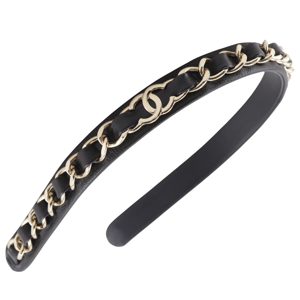 シャネル アンティーク カチューシャ 黒 シャネル アンティーク カチューシャ 黒