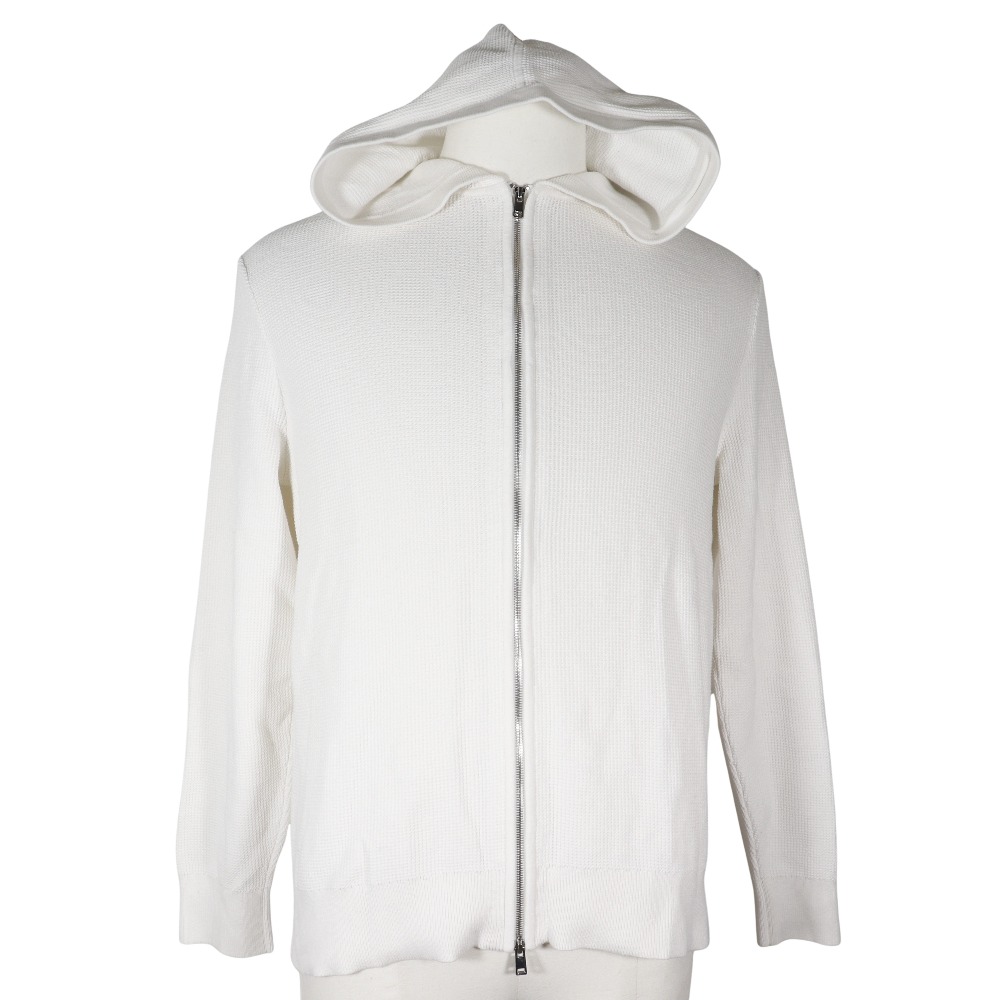 セオリー theory Mhylo フルジップ フード パーカー 02-3203001 コットン 白 Mhylo Full Zip Hood メンズ【中古】