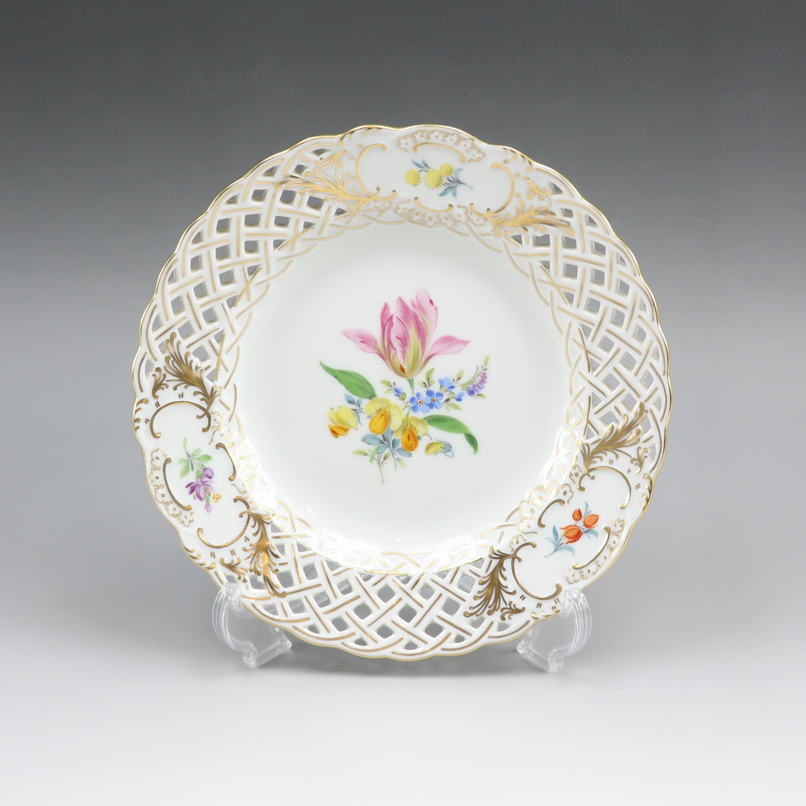 楽天市場】マイセン プラーク ブルーローズ オブジェ 陶板画 53943