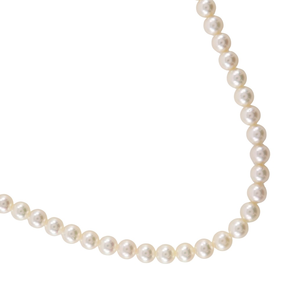 真珠 ロング ネックレス6.2~7.0mm シルバー×パール 約80.2g Pearl Long レディース【中古】A-ランク|質にしきの【ブランド販売・買取】