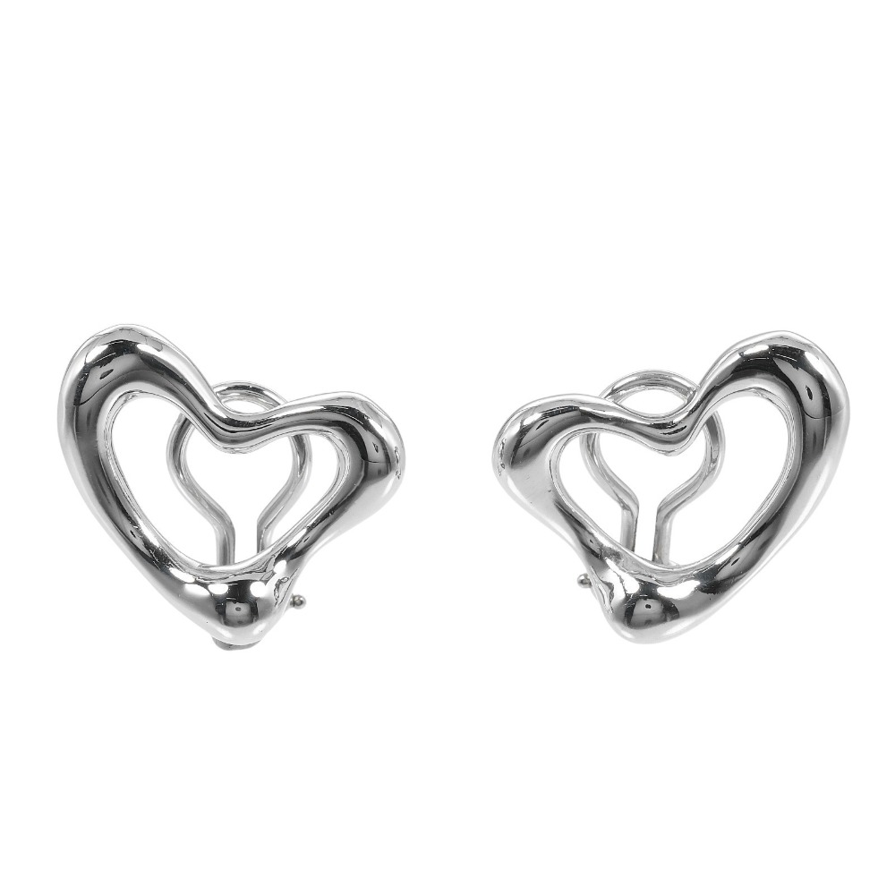 ティファニー TIFFANY&Co. オープンハート イヤリング シルバー925 約10.6g Open heart レディース【中古】Aランク