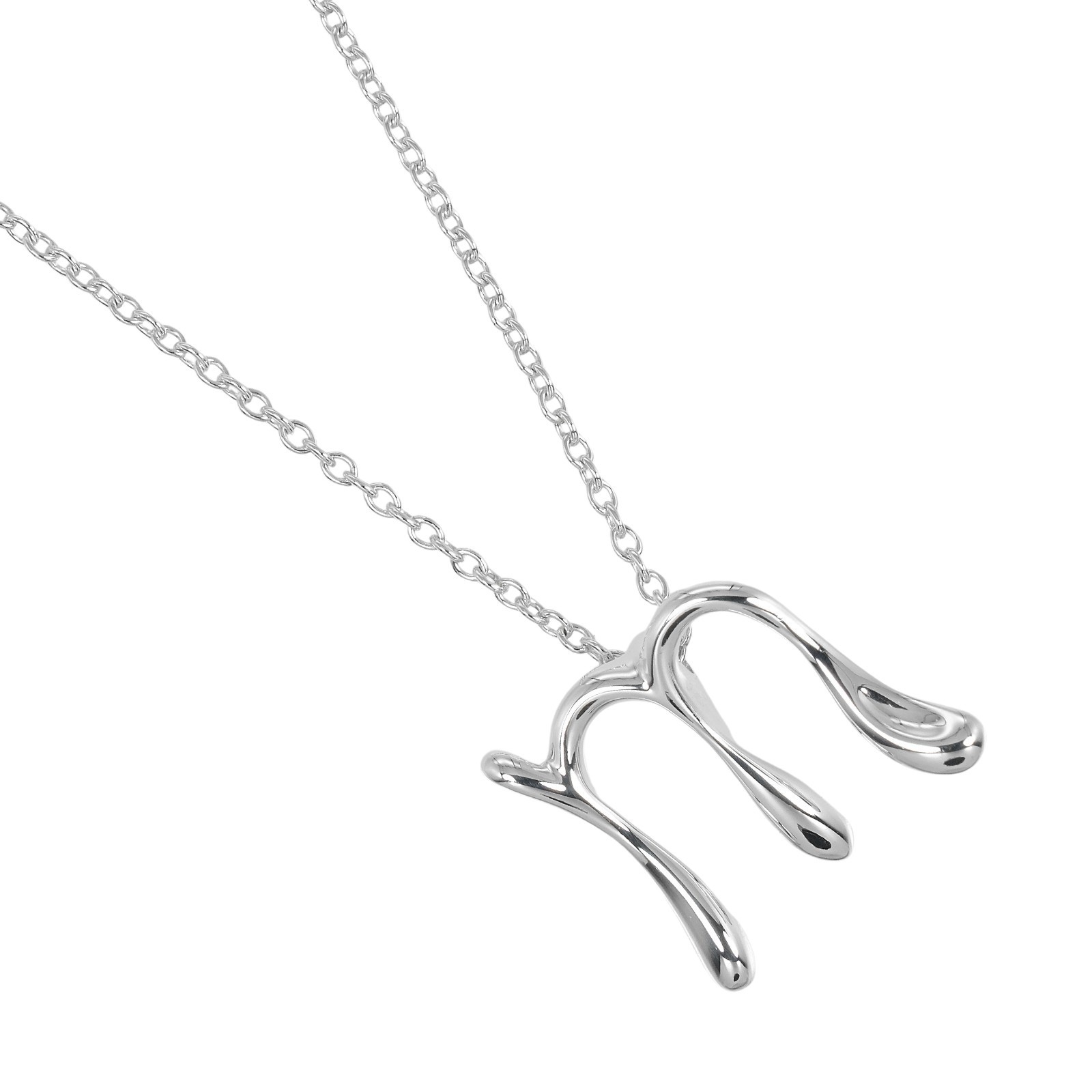 楽天市場】ティファニー レター イニシャル M ダイヤモンド ネックレス