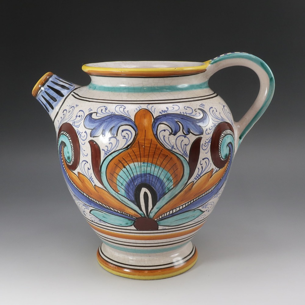 楽天市場】イタリア製 輸入雑貨 花瓶 マヨルカ焼き デルータ Deruta