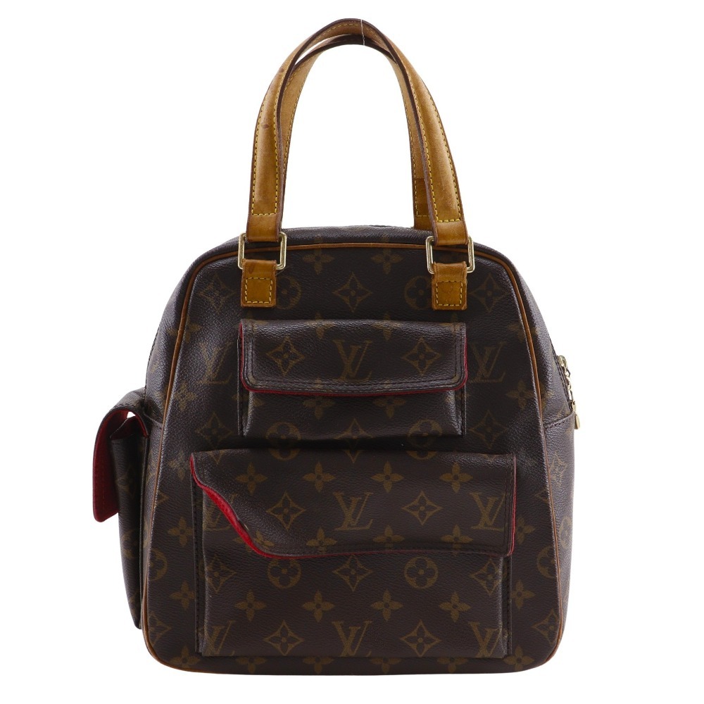 ルイ・ヴィトン LOUIS VUITTON エクサントリ・シテ ハンドバッグ M51161 モノグラムキャンバス 2003年 茶 VI1003 手提げ A5 ダブルファスナー Excentri-cite] レディース【中古】B-ランク