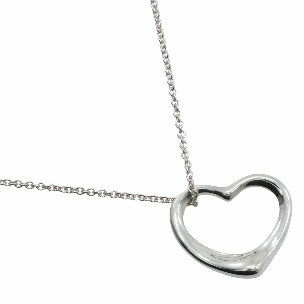 ティファニー TIFFANY&Co. オープンハート ネックレス エルサ・ペレッティ シルバー925 約5.6g Open heart レディース【中古】A-ランク