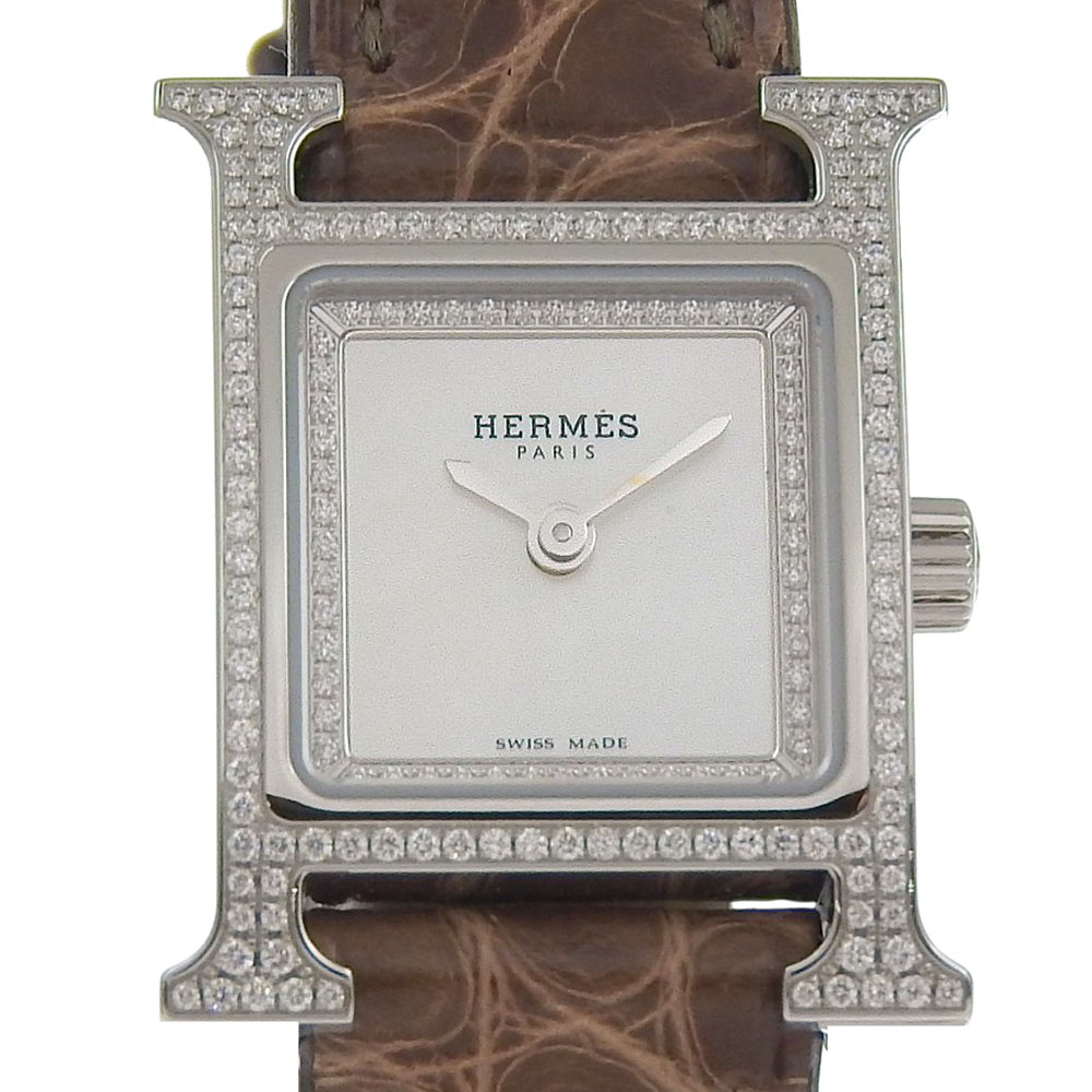 楽天市場】エルメス HERMES 腕時計 Hウォッチ HH1.236 H ロゴ パヴェ