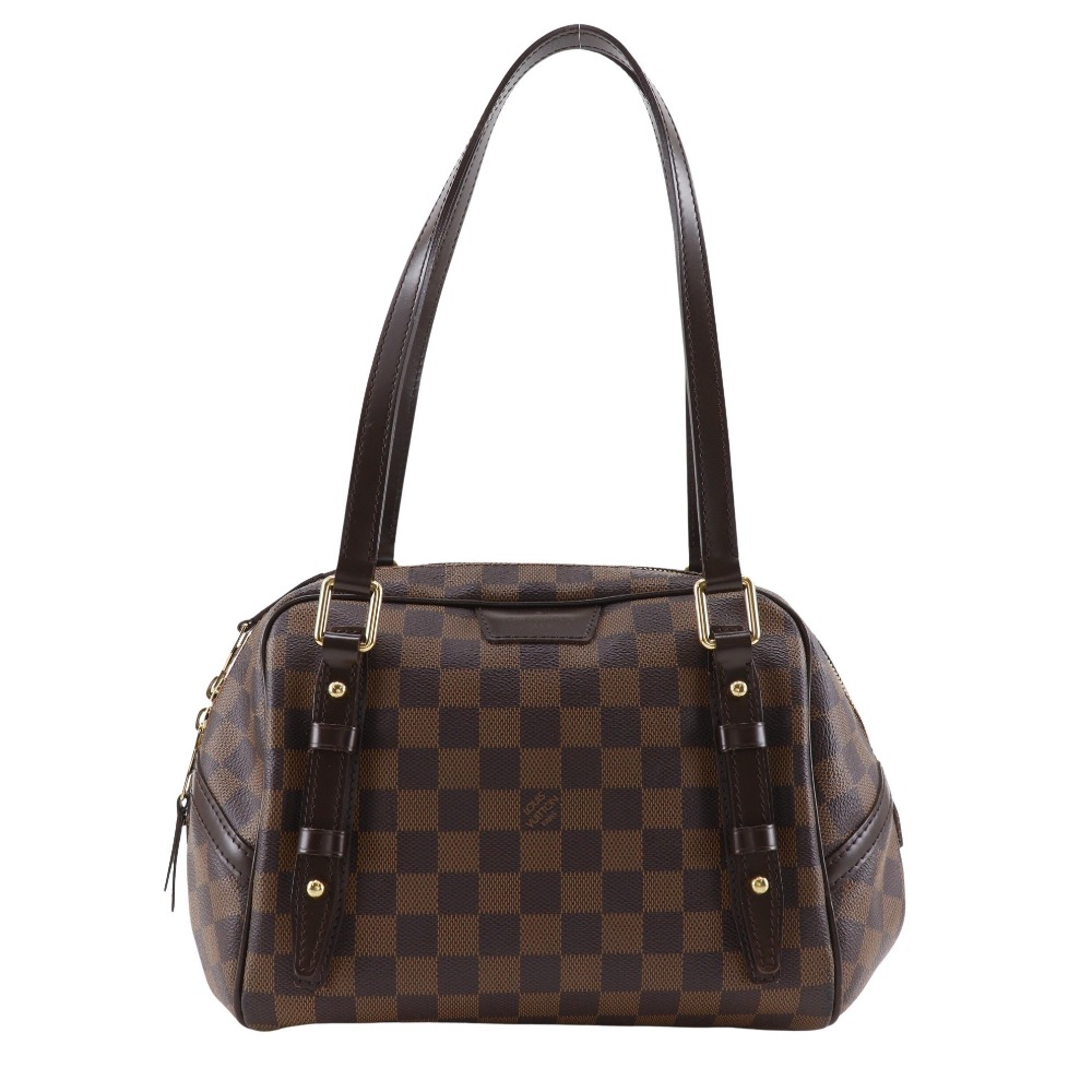 ルイ・ヴィトン LOUIS VUITTON リヴィントンPM トートバッグ N41157 ダミエキャンバス 2010年 茶 DU4150 肩掛け 手提げ A5 ダブルファスナー Rivington PM レディース【中古】｜質にしきの【ブランド販売・買取】