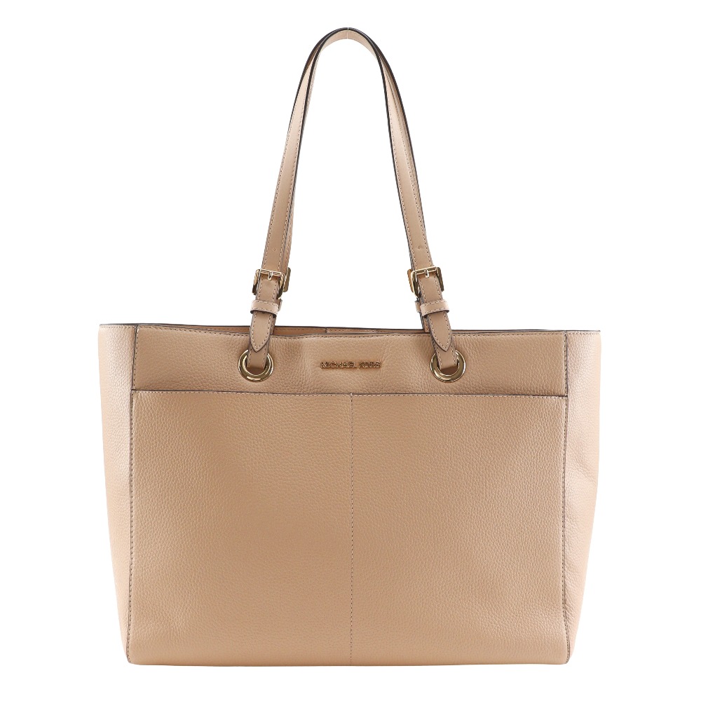 マイケルコース Michael Kors トートバッグ レザー ベージュ 肩掛け 手提げ A4 マグネットタイプ レディース【中古】A-ランク