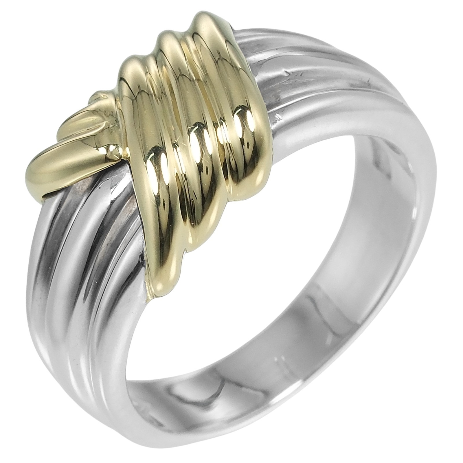 ティファニー シグネチャー 750 925 コンビ リング ティファニー シグネチャー 925/750 コンビ 指輪 リング 9.5号