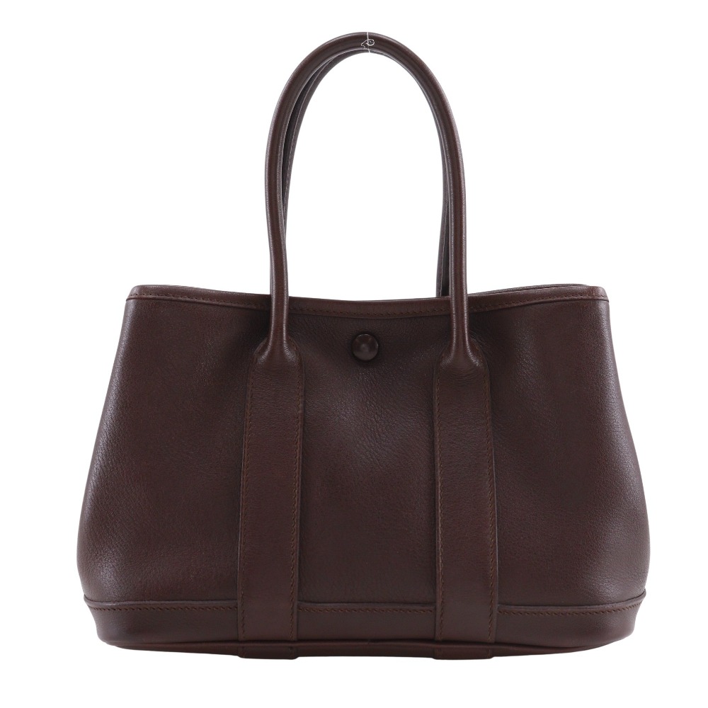 エルメス HERMES ガーデンツイリーTTPM ハンドバッグ ボルデュック ヴォースイフト 2005年 茶 □I 手提げ スナップボタン Garden TwillyTTPM レディース【中古】
