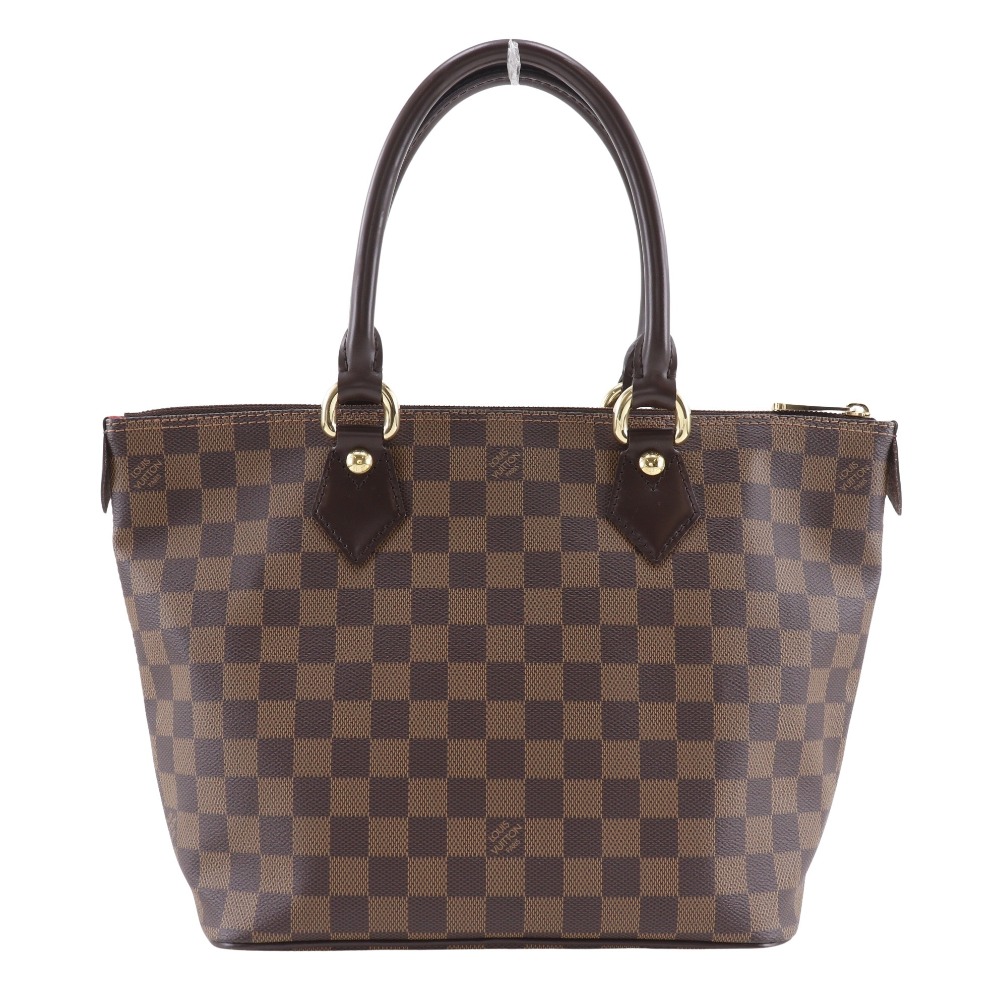 ルイ・ヴィトン LOUIS VUITTON サレヤPM トートバッグ N51183 ダミエキャンバス 2007年 茶 VI4077 肩掛け 手提げ A5 ファスナー Saleya PM レディース【中古】A-ランク|質にしきの【ブランド販売・買取】