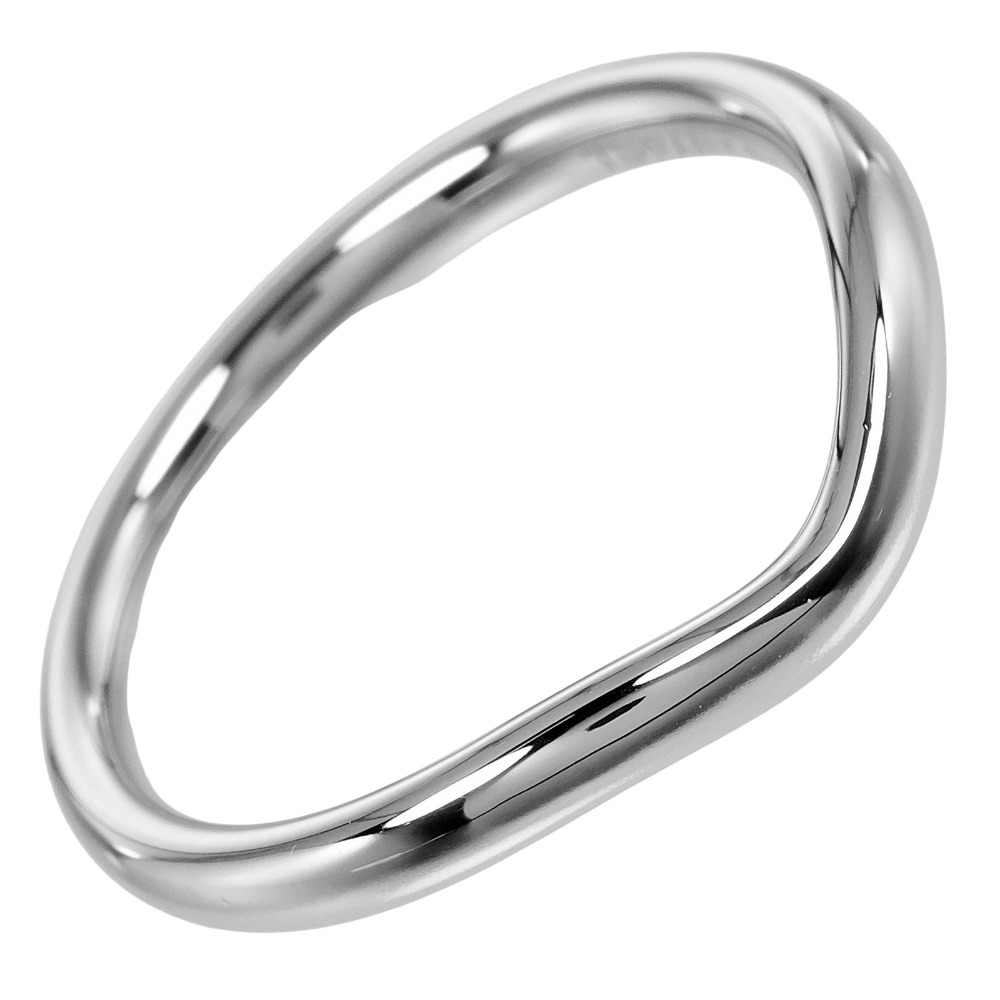 ティファニー TIFFANY&Co. カーブドバンド 8号 リング・指輪 Pt950プラチナ 約3.3g Curved band レディース【中古】Aランク