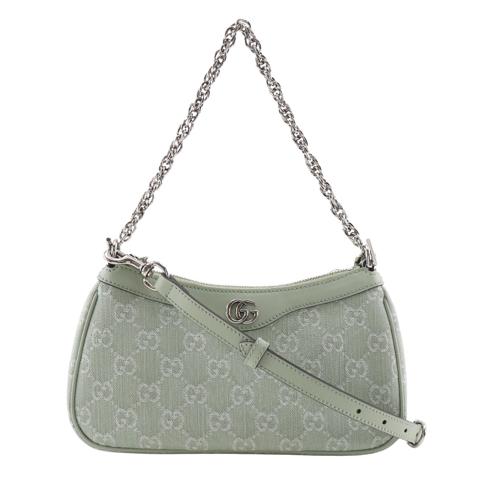 グッチ GUCCI オフディア ショルダーバッグ 3WAY 784753 GGキャンバス ペールグリーン 斜め掛け 肩掛け 3way ファスナー Off deer レディース【中古】A+ランク