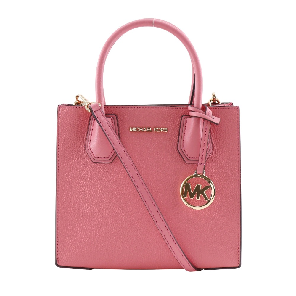 マイケルコース Michael Kors MERCER マーサー ハンドバッグ 2WAYショルダー 35S1GM9M2L カーフ ピンク 斜め掛け 肩掛け 手提げ 2way オープン MERCER レディース【中古】A+ランク｜質にしきの【ブランド販売・買取】