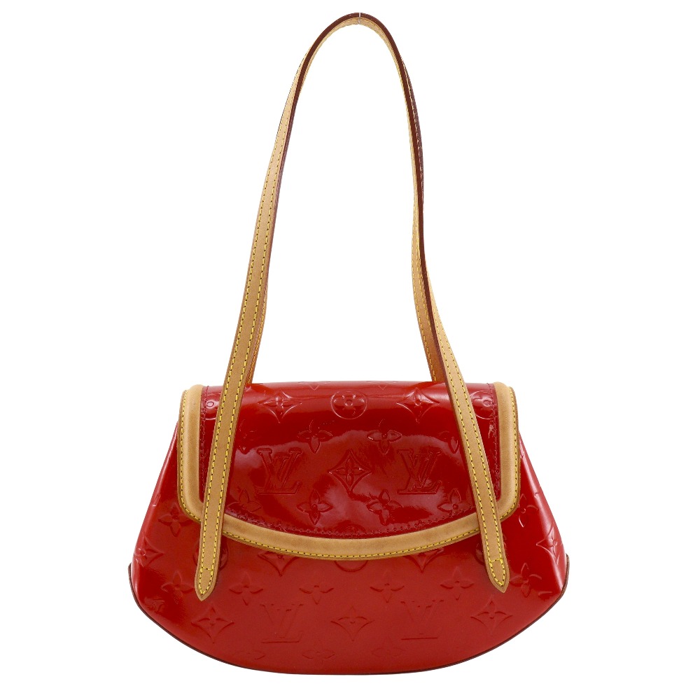 ルイ・ヴィトン LOUIS VUITTON ビスケイン・ベイPM トートバッグ M91291 モノグラムヴェルニ 2004年 赤 TH0044 肩掛け 手提げ マグネットタイプ Biscayne Bay PM レディース【中古】
