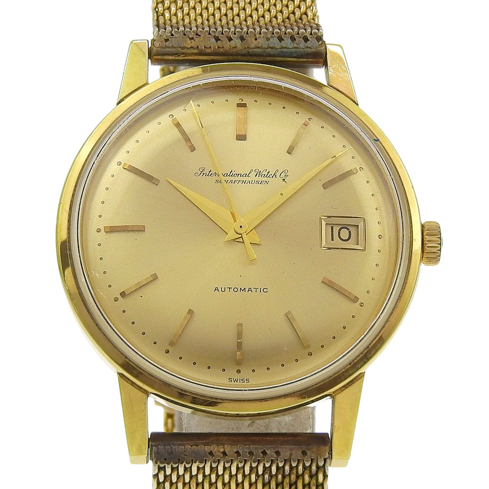 インターナショナルウォッチカンパニー IWC 腕時計 cal.8541 金メッキ 自動巻き アナログ表示 ゴールド文字盤 メンズ【中古】