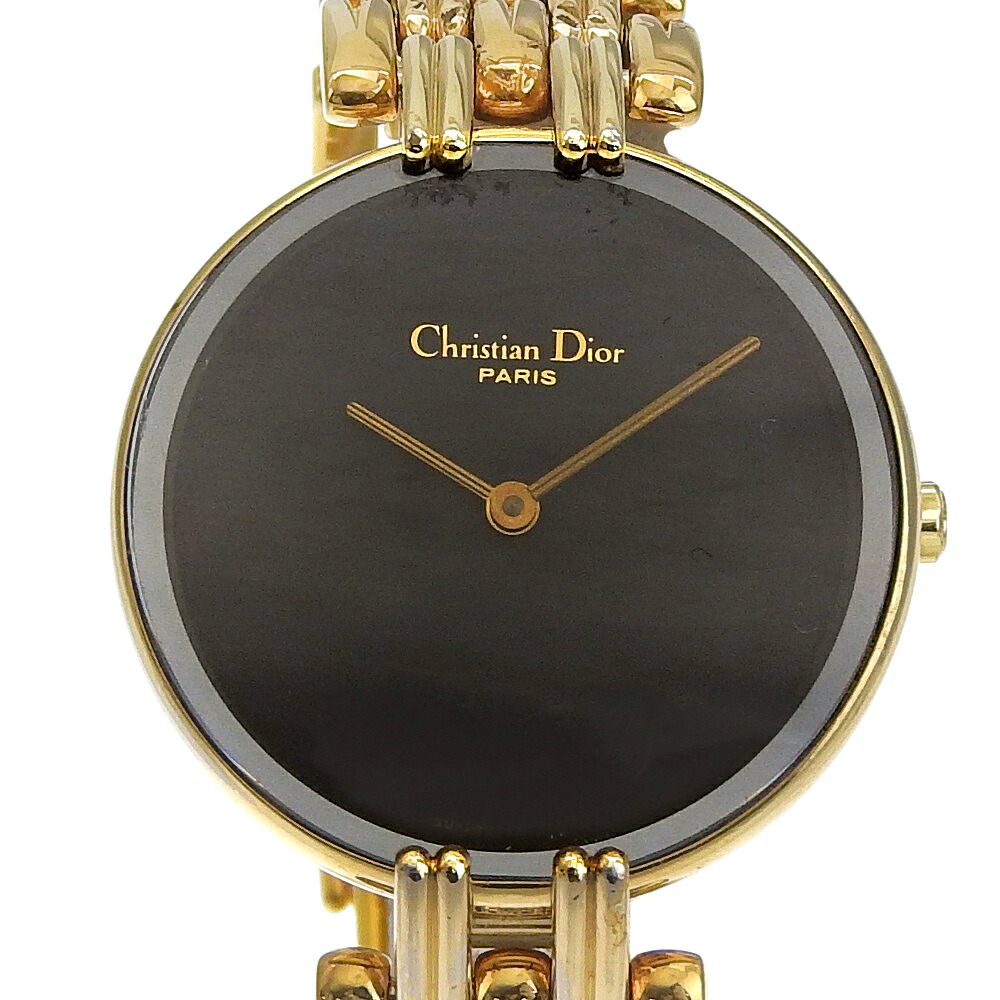 クリスチャンディオール Dior バキラ 腕時計 D46.154.4 ステンレススチール クオーツ アナログ表示 黒文字盤 Bakira レディース【中古】｜質にしきの【ブランド販売・買取】