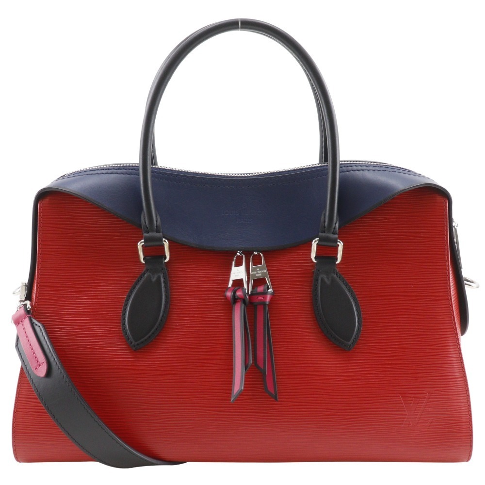 ルイ・ヴィトン LOUIS VUITTON テュイルリー・トート ハンドバッグ 2WAYショルダー M53544 エピレザー 2018年 赤/紺 FL2128 肩掛け 手提げ 2way A5 ダブルファスナー Tuileries Tote レディース【中古】A-ランク
